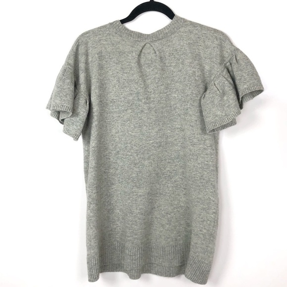 BCBGMaxAzria Flutter Sleeve Lambs Wool Sweater S - Picture 5 of 9